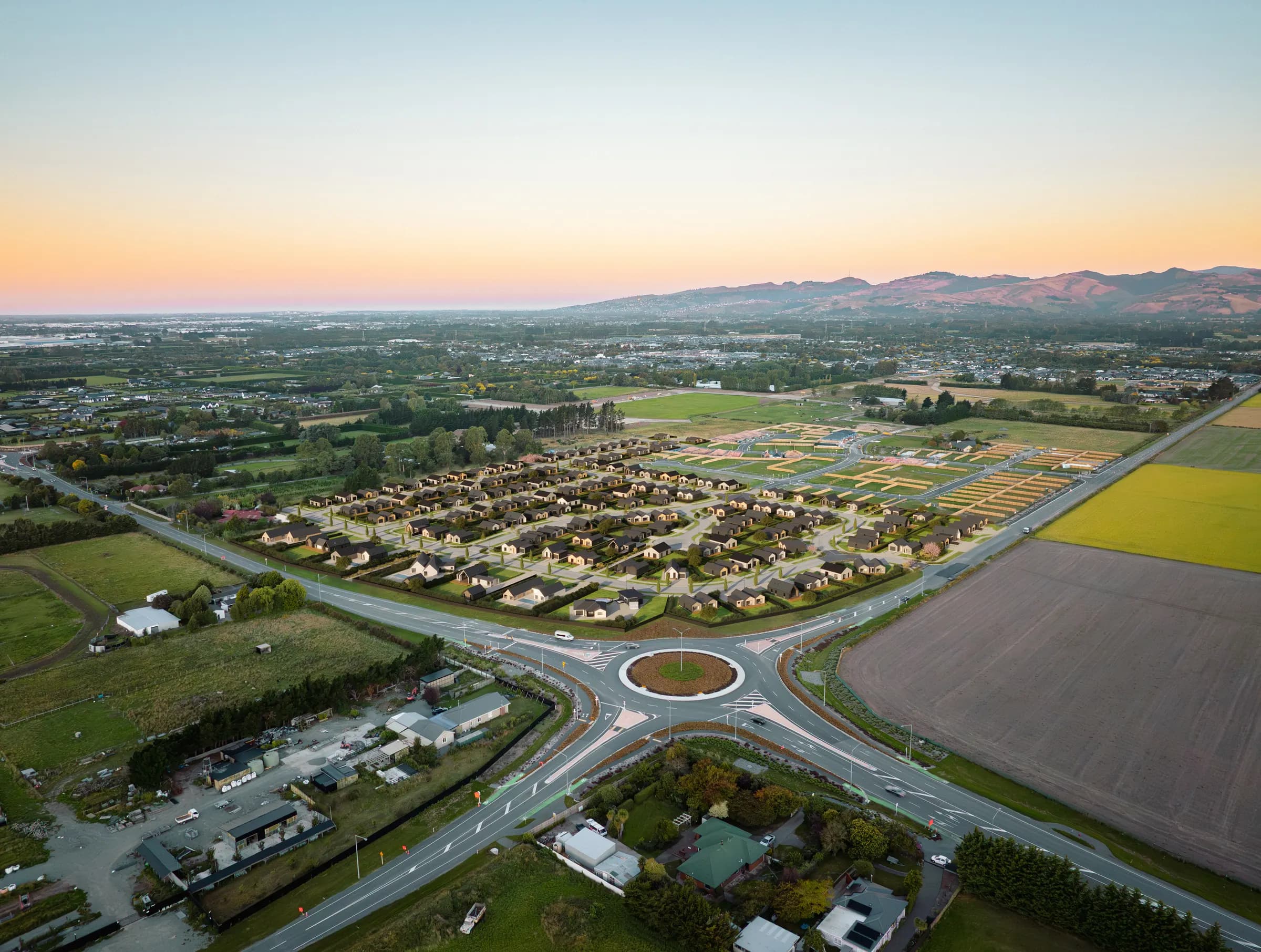 Aerial view of Hamptons West, Prebbleton